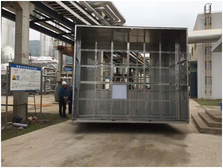 攀鋼集團重慶钛業(yè)風(fēng)櫃由重慶鑫統亞安裝完畢
